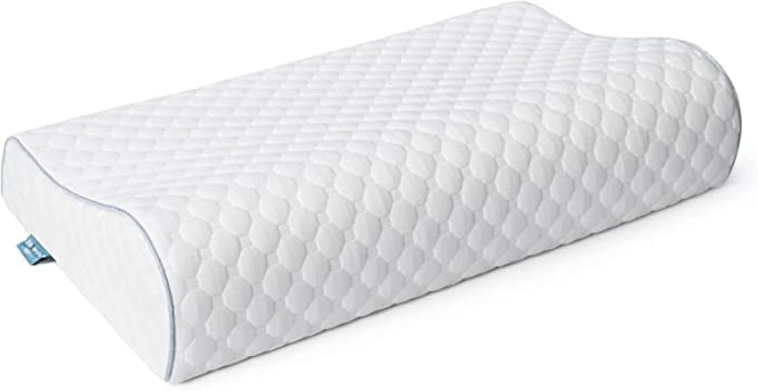 Memory Foam Pillows, Neck Pillow Queen Size Bed Pillow for Sleeping, Ergonomic Cervical Pillow Neck Support Pillow for Side Back Stomach Sleeper, Orthopedic Contour Pillow for Neck and Shoulder Pain