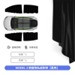 Model3 Front + rear side window shade [black] 4-piece set